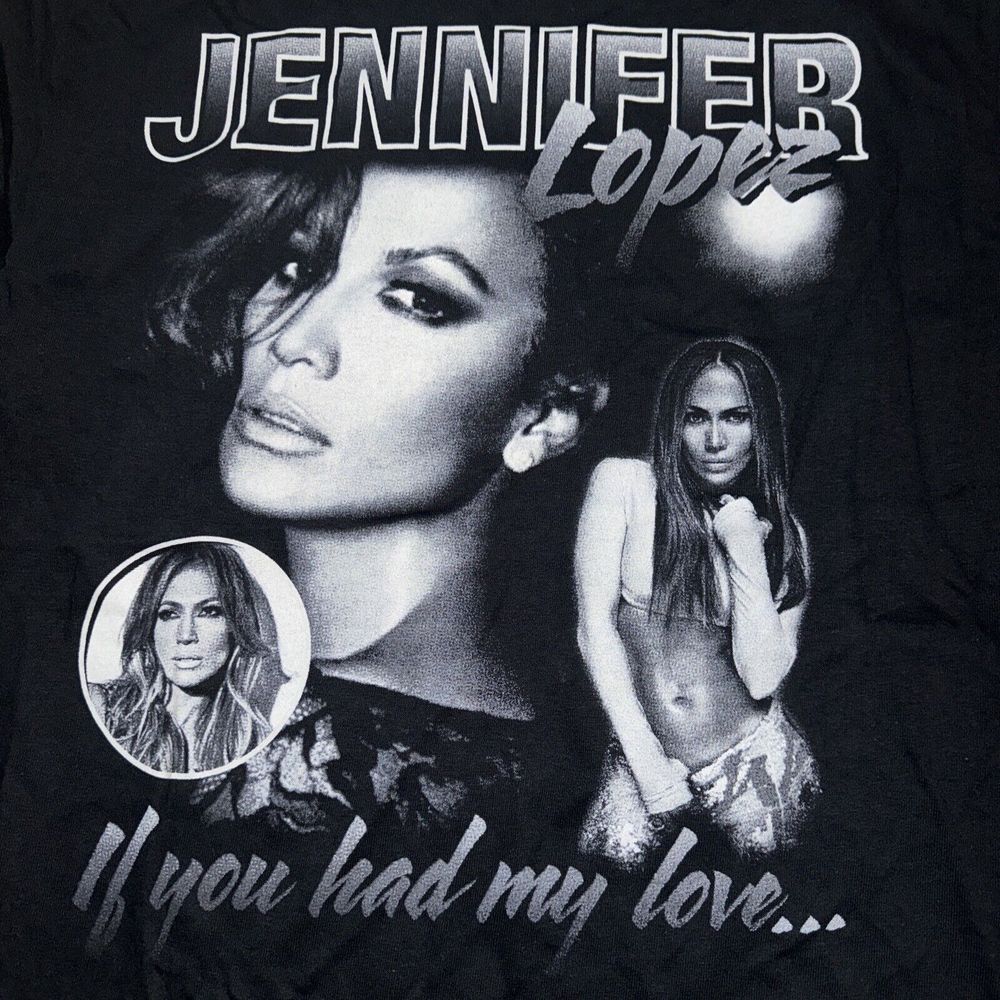 JLo Jennifer‎ Lopez new without tags Graphic T-Shirt Size Medium"all my love" - Picture 2 of 3
